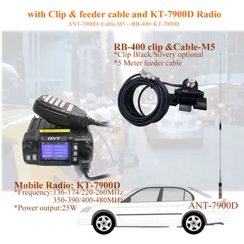 Quad Band Antena 144/220/350/440MHz pentru QYT KT-7900D Radio Mobile de Înaltă Calitate Antenă pentru Radio Auto