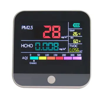 Analizor de Instrument de Măsurare Smog Metru AQI Analiza Calității Aerului Tester PM2.5/HCHO/TVOC Temperatura Umiditate Monitor Detector de Gaz