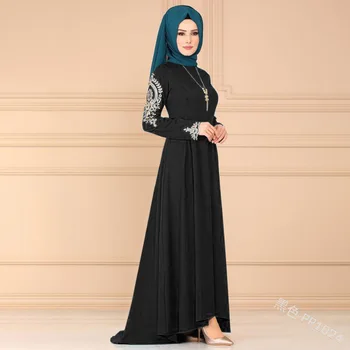 Femei tipărite halat lung cu Maneca maxi Rochie plus dimensiune neregulate tiv rochie de Ramadan Eid caftan Islamice musulmane abaya Jubah Djellaba