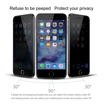 3D Anti-Peep de Confidențialitate Sticla Temperata Pentru iPhone 12 Mini Pro Max 11 XR X XS Ecran Protector Pentru iPhone 7 8 6 6S Plus SE 2020 Film