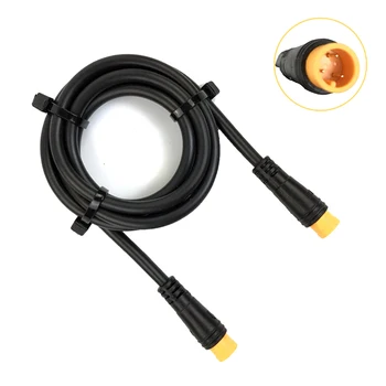 3Pin 80cm Negru de Plastic Linie de Semnal Cablu de Extensie Pentru Ebike Biciclete Accesorii Cablu de Semnal de Înlocuire