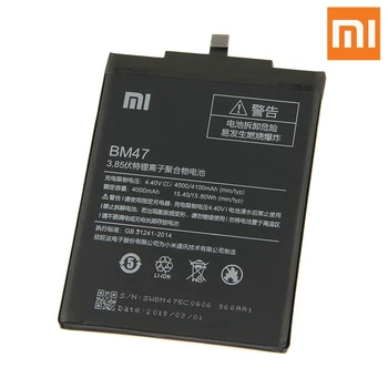 Xiao Mi schimb Originale Bateria Telefonului BM47 Pentru Xiaomi Redmi 3 3 3X 4X Redmi3 BM47 Autentic Reîncărcabilă Baterie de 4100mAh