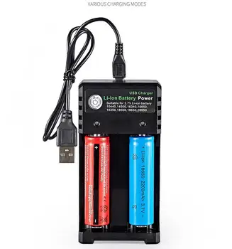 Acekool Dual Slot 18650 Baterie 3.7 v/4.2 v Baterie cu Litiu Încărcător Portabil Cu Led Indicator