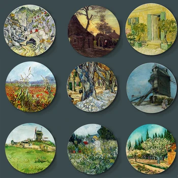 Pictură În Ulei Maestre Van Gogh Agățat De Perete Frumos Placă Ceramică De Perete De Înaltă Calitate De Afișare Placa De Arta