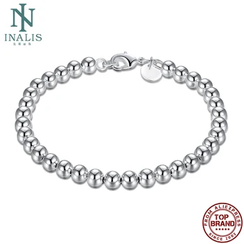 INALIS Argint Placat cu Lanț Link Brățară Creative Sfera Rozariului Brățară Pentru Femei Personalitate Moda Bijuterii Cadouri