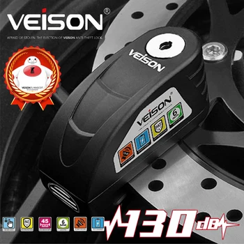 Veison Disc de Frână de Alarmă de Blocare rezistent la apa Anti-Furt Lacăt de Siguranță pentru Motocicleta Scuter Motocicleta Honda Suzuki Yamaha Kawasaki Vespa