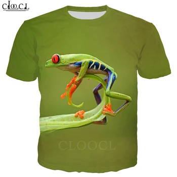 Broasca Tricouri Barbati Femei 3D Animal Print T Shirt Tricou Casual Amuzant Streetwear Maneci Scurte Jogging Îmbrăcăminte Topuri B359