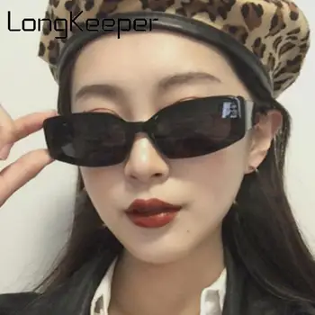 Retro Dreptunghi ochelari de Soare pentru Femei Brand Designer de Moda Ochi de Pisică Ochelari de Soare Doamnelor Cadru Mic Negru UV400 Ochelari de Nuante