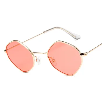 RBRARE Nouă Epocă ochelari de soare femei Retro brand transparent Romb ochelari de Soare pentru femei Mici Roșu galben Ochelari lady UV400
