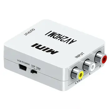 RCA la HDMI 1080P Mini RCA CVBS Compozit AV cu HDMI Video Audio Converter AV2HDMI