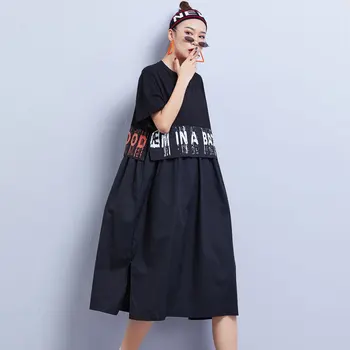 Max LuLu De Vară 2020 Coreeană Stil De Moda Doamnelor De Epocă Rochii Femei Imprimate Watchwork Rochie Sexy Din Bumbac Supradimensionate Vestidos