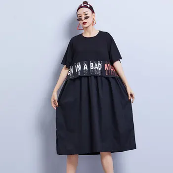 Max LuLu De Vară 2020 Coreeană Stil De Moda Doamnelor De Epocă Rochii Femei Imprimate Watchwork Rochie Sexy Din Bumbac Supradimensionate Vestidos