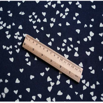 Moda Dragoste Inima Imprimate Tesatura de Sifon Transparent Întinde Imitat de Mătase, Tesatura de Sifon DIY Cusut Fata Rochie de Fusta