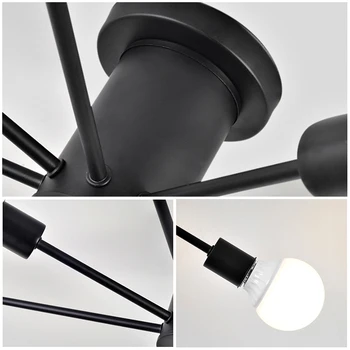 Noul LED Lampă de Plafon Industriale Moderne de Fier 220V E27 Bec Edison Camera de zi Dormitor Lumina Pandantiv de Iluminat Acasă