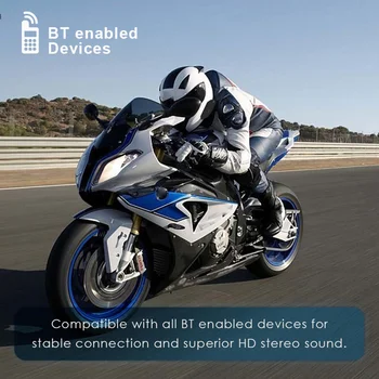 QTB35 Motocicleta Motocicleta Casca Interfon CSR Bluetooth 4.1 Cască Interfon Cască setul cu Cască Bluetooth Hands Free