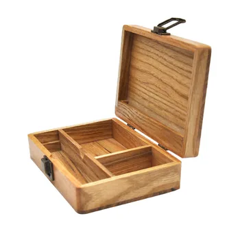 Portabil mari naturale lucrate manual, tutun de lemn valiza 50 * 120 * 173MM de depozitare din lemn de lemn de camfor parte țigară tool box