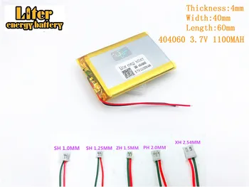 3.7 V 1100mAh 404060 Baterie Reîncărcabilă Litiu Polimer De 3.7 V 1100MAH 404060 PLUG MP3 MP4 MP5 GPS baterie Litiu-polimer