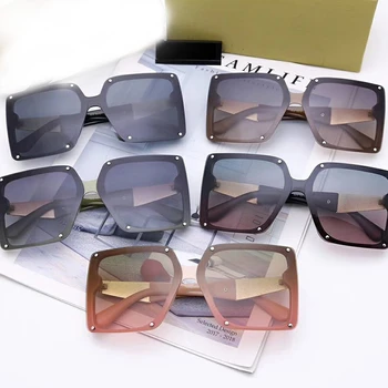 2021 Supradimensionate Polarizat ochelari de Soare Patrati Femei Vintage Sticlă Soare Barbati Oglindă Ochelari Oculos Feminino Lentes Gafas De Sol UV400