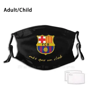 Mes Que Un Club Pentru Adulti, Copii Anti-Praf, Filtru Diy Masca Baulgrana Fotbal Catalunya Catalană Camp Nou Suarez Mes Que Un Club La