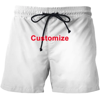Personaliza 3D de Imprimare Digitală Beach Shorts Pentru Bărbați Cordon Liber Casual Pantaloni scurti Vara Purta iute Uscat Unisex pantaloni Scurți de Bord