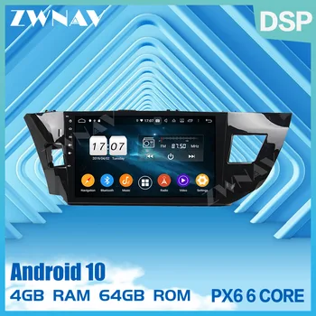 2 din PX6 IPS ecran Android 10.0 Mașină player Multimedia Pentru Toyota Levin 2013 radio BT audio stereo GPS navi unitatea de cap