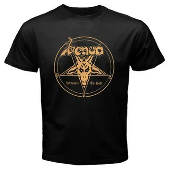Noi VENIN Trupa de Metal bine ați venit în Iad Album Logo Barbati Tricou Negru Marimea S-3XL Unisex Bărbați Femei Topuri Tricou