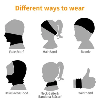 Imprimare 3d lup multi-funcție eșarfă harajuku adulți/copii inel de păr rucsac pentru adulți/copii, masca pentru fata hijab eșarfă catarama