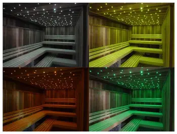 Led-uri de Fibra Optica starea de Spirit de Iluminat Decor pentru Sauna Sala de Plafon sau de Baie Gresie de Plastic rezistent la apa Cablu de Fibră Optică