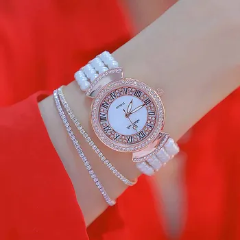 Relojes para mujer 2019 Fierbinte de Vânzare de Moda Cuarț Ceasuri de Înaltă Calitate, Cifre Romane, Cadran Perla Lanț relojes hombre para