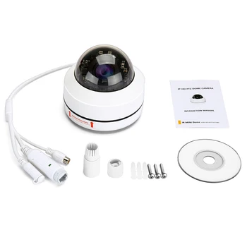 TOMLOV Mini 4MP PTZ HD Camera IP de Exterior POE Dome de Securitate 4mm focus fix Pan Onvif de Rețea IR Noapte de Securitate CCTV Cam