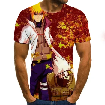 În 2020, cele mai noi moda Naruto camasa Barbati Femei 3D t-shirt naruto cosplay Jachete naruto acțiune figura tricouri Barbati Topuri