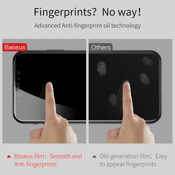 2 buc/lot Fata+Spate Tempered Glass Pentru iPhone X Ecran Protector de Film Baseus Ultra slim 9H Film de Sticlă Pentru iPhone X Ecran de film