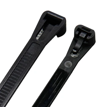 100buc 8*600mm Alb Negru de Auto-blocare din Plastic Nailon Cablu Legături de Sârmă Cravată Zip Kabelbinder