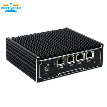 Părtaș I6 fără ventilator Pfsense Mini PC Quad Core J1900 4*Intel WG82583 Gigabit Lan Firewall Multi-funcția de Router de Securitate Desktop