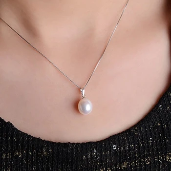 PEISENI naturale de apă dulce Pearl colier Seturi pendant picătură cercei argint 925 bijuterii pentru femei, cele mai bune cadouri