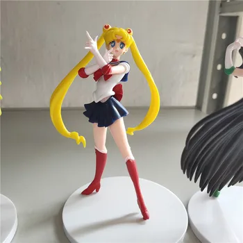 5pcs/set 18cm Anime Sailor Moon Acțiune Figura Model de Jucărie Japoneză Anime Periferice Desktop Decor de Decor, Cadouri Pentru Copii
