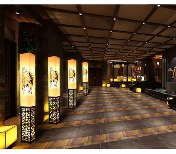 De înaltă calitate, creativ, Modern, clasic stil Chinezesc lampa de podea Studiu lampă de Noptieră lampWooden lampa de podea