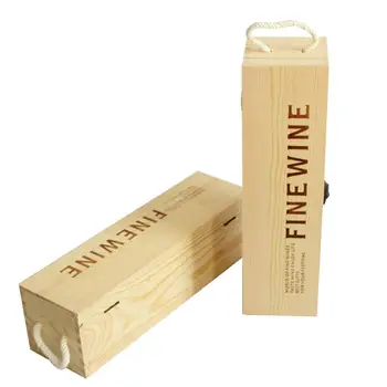 Vin rosu Cutie din Lemn pentru o singura Sticla Personalizate Cadou Cutie de lemn pentru Lafite Struguri Whisky Cutie de Ambalare #CW
