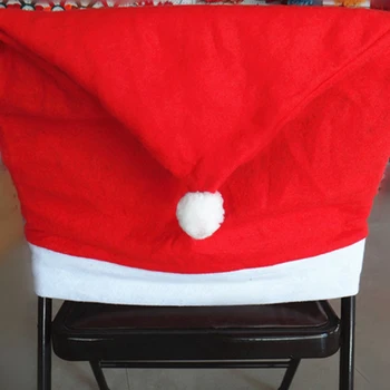 6 Buc/Set Crăciun Moș Crăciun Pălărie Huse Petrecere Acasă De Luat Masa Decor De Masă Cadouri De Craciun