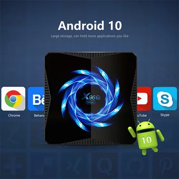 2020 Nou X96Q MAX Smart TV Box Android10.0 4G64GB 32GB Allwinner H616 Quad Core 2.4 G/5G WIFI 4K UHD Android Set-Top Box X96Q MAX
