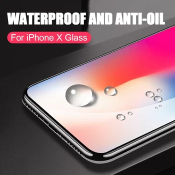 AOXIN 5D Margine Curbat Full Capac de Sticlă Pentru iPhone X Ecran Protector Pentru Apple iPhone X 10 Sticla Ch film 3D