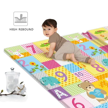 Copii Crawling Mat față-verso Impermeabil Cameră Decor Spumă Moale Pepinieră Covor Covor Mare Pliabil Baby Joc de Puzzle Mat