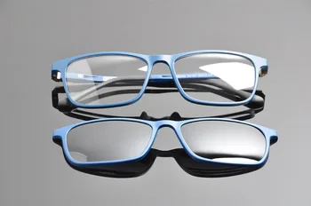 Dreptunghi Ochelari de vedere cu Magnetice Snap-Pe Nuante clip-on ochelari de soare pentru barbati lumina foarte Confortabil ULTEM clip pe ochelari de Soare