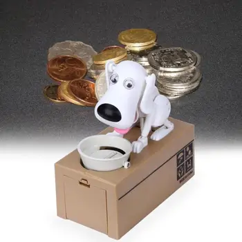Robotic Câine Caseta De Bani Money Bank Automată A Furat Monede Pusculita De Bani De Economisire Cutie De Bancnote De Numerar Pusculite Cadouri Copil Jucărie Bănci