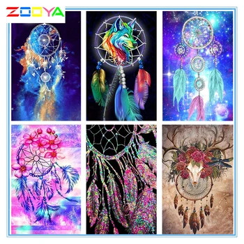 Zooya 5D Diy Diamant Pictura DreamCatcher Plin Pătrat / Diamant Rotund Kit de Broderie Animal Mozaic Decor Acasă de Artă Cadouri Lx601