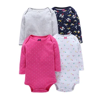 4 Buc/Lot Baby Body 2020 Toamnă de Calitate fata de Copil haine de Bumbac Moale Mâneci Lungi Bebe de îmbrăcăminte pentru băieți Salopeta