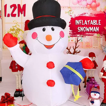 1.2 1.8 m Decor Figura CONDUS Aer Gonflabile Cârje Moș crăciun om de Zăpadă Crăciun Cu Suflanta de Grădină în aer liber Layout Clasic de Crăciun Jucării