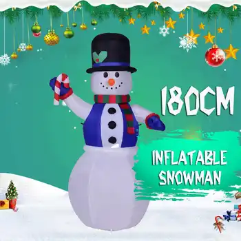 1.2 1.8 m Decor Figura CONDUS Aer Gonflabile Cârje Moș crăciun om de Zăpadă Crăciun Cu Suflanta de Grădină în aer liber Layout Clasic de Crăciun Jucării