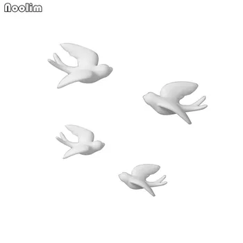 NOOLIM Europene 3D Ceramică Păsări Agățat de Perete de Simulare picturi Murale de Perete de Fundal Mobilier Acasă Meserii Creative de Decorare Perete
