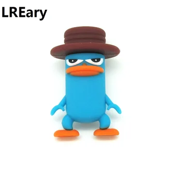 Desene animate Perry ornitorincul seria unitate flash usb albastru pen drive flash amuzant memory stick U disk 4GB 8GB 16GB 32GB capacitate reală